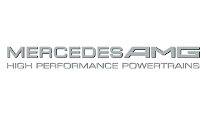 Mercedes-AMG logo with the words 'High Performance Powertrain' underneath